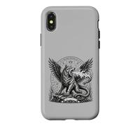 Custodia per iPhone X/XS Coda di serpente Marchosias, Furia impennata