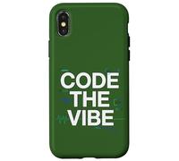 Custodia per iPhone X/XS Code The Vibe Coding Design per sviluppatori Coders