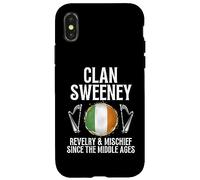 Custodia per iPhone X/XS Cognome Sweeney Nome della famiglia irlandese Clan celtico araldico