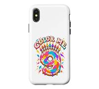 Custodia per iPhone X/XS Color Me Nine - Candele creative e carine per pittori di 9 anni