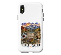 Custodia per iPhone X/XS Colorado Acquerello Mountain Adventure Travel Design