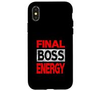 Custodia per iPhone X/XS Colore rosso Final-Boss-Energy Red Graphic
