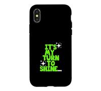 Custodia per iPhone X/XS Colore verde brillante - My Turn Green Graphic