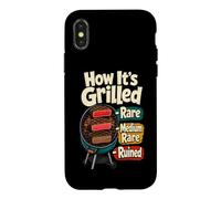 Custodia per iPhone X/XS Come è divertente barbecue alla griglia Pitmaster Steak Humor
