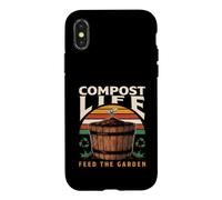 Custodia per iPhone X/XS Compost Life Nutrire i cicli del terreno del giardino