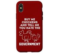 Custodia per iPhone X/XS Comprami Polli E Dimmi, Tu odi Il Governo