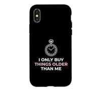 Custodia per iPhone X/XS Compro solo cose più vecchie di me Collezionista di antiquariato