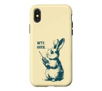 Custodia per iPhone X/XS Comunicazione Radio Messaggio Radio Walkie Talkie Coniglio
