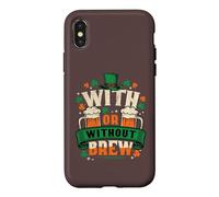 Custodia per iPhone X/XS Con o senza Brew St Patricks Day Beer