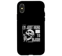 Custodia per iPhone X/XS Concerto Metalcore I'm Just Here To Blegh Deathcore Metalhead