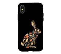 Custodia per iPhone X/XS Coniglio Floreale Botanico Bunny Amante Animali