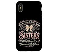 Custodia per iPhone X/XS Connected By Heart Sisters - Set di fratelli e fratelli abbinati