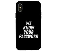 Custodia per iPhone X/XS Conosciamo la tua password Computer Hacker Bitcoin Ransomware