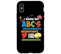 Custodia per iPhone X/XS Conosco l'analista ABA dell'analisi del comportamento applicata della mia ABC