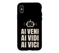 Custodia per iPhone X/XS Conquistatore tecnico robot AI Veni Vidi Vici