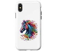 Custodia per iPhone X/XS Consapevolezza dell'autismo Cavalli diversi