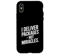 Custodia per iPhone X/XS Consegno pacchi, non miracoli, Driver Humor