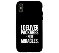 Custodia per iPhone X/XS Consegno pacchi, non miracoli, Driver Humor