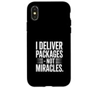 Custodia per iPhone X/XS Consegno pacchi, non miracoli, Driver Humor