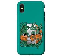 Custodia per iPhone X/XS Cool Green Gnomes Go Luck Yourself Shamrock St Patricks Day