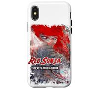 Custodia per iPhone X/XS Copertina a fumetti Red Sonja Jenny Frison She-Devil Warrior Sword