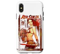 Custodia per iPhone X/XS Copertina a fumetti Red Sonja Jenny Frison Warrior Sword Queen