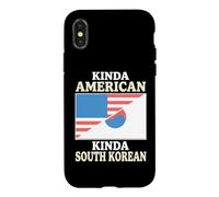 Custodia per iPhone X/XS Coreano americano Kinda americano Kinda South Korean Heritage