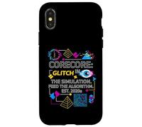 Custodia per iPhone X/XS Corecore Glitch in the Simulation Aesthetic Collage