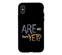 Custodia per iPhone X/XS Correndo divertente siamo già qui?