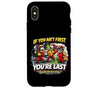 Custodia per iPhone X/XS Corse divertenti: se non sei il primo sei l'ultimo equipaggio