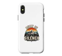 Custodia per iPhone X/XS Costruito nel silenzio lascia che il successo sia il rumore
