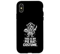 Custodia per iPhone X/XS Costume divertente per Halloween con scritta "This Is My Pie Rat"