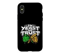 Custodia per iPhone X/XS Craft Beer Homebrewer In Yeast We Trust