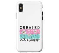 Custodia per iPhone X/XS Creato con una fede cristiana margherite