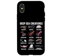 Custodia per iPhone X/XS Creature del mare profondo - Scienza delle specie oceaniche abissali