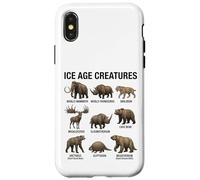 Custodia per iPhone X/XS Creature dell'era glaciale Paleontologia Mammiferi preistorici