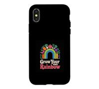 Custodia per iPhone X/XS Crescere il proprio design arcobaleno orto