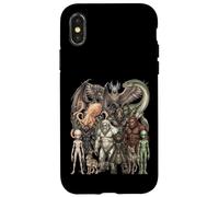Custodia per iPhone X/XS Criptidi e Creature Mitiche Fantasy Art