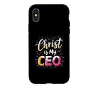 Custodia per iPhone X/XS Cristiano Imprenditore Piccolo Imprenditore Gesù Cristo