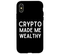 Custodia per iPhone X/XS Crypto Made Me Wealthy Cryptocurrency Trading Blockchain