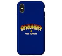 Custodia per iPhone X/XS Cub Scouts Do Your Best! Retro 80's Arcade Style Scouting