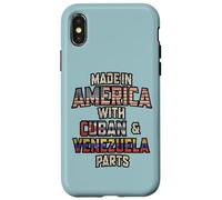 Custodia per iPhone X/XS Cuban E Venezuelano Made In America Mix Heritage Vintage