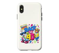 Custodia per iPhone X/XS Cube per pattini a rotelle Boombox, stile retrò, stile vintage, anni '90
