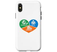 Custodia per iPhone X/XS Cuore di Governance Sociale Ambientale ESG