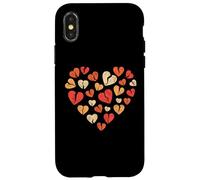 Custodia per iPhone X/XS Cuore spezzato con cuori - crepacuore spezzato