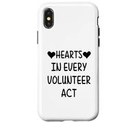 Custodia per iPhone X/XS Cuori in ogni atto di volontariato