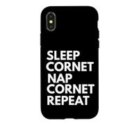 Custodia per iPhone X/XS Cura del sonno per Cornet Nap Repeat Musicista divertente