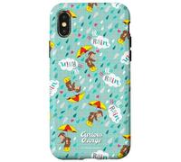 Custodia per iPhone X/XS Curious George Hello Rain All Over Print