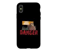 Custodia per iPhone X/XS Cute Bear Gifts - Danger I Am A Hugger - Bears Hug Gift