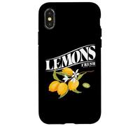 Custodia per iPhone X/XS Cute Lemon Fruit Fresh and Juicy Capri Lemons